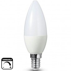 Λάμπα LED Κερί 6W E14 230V 450lm Ντιμαριζόμενη 3000K Θερμό Φως 13-14026009